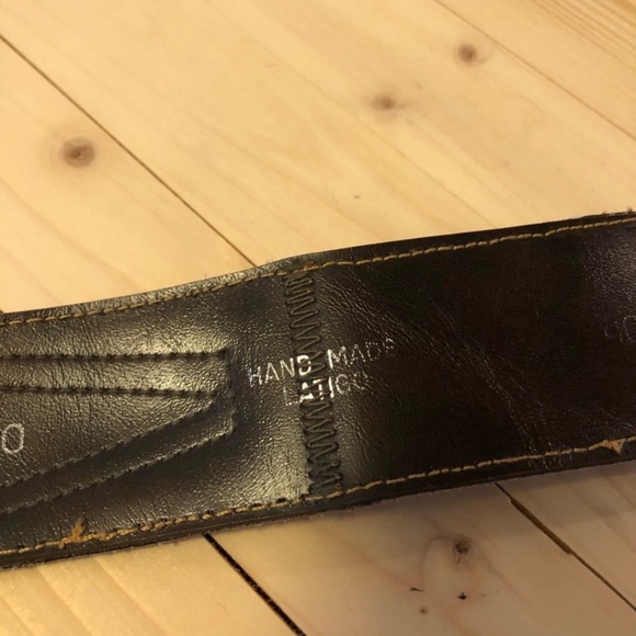 Haitian Hand Painted Leather Belt - Picture 5 of 5